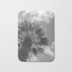 Black and white palm tree in Spain - summer nature and travel photography.  Bath Mat Gallery Image 1