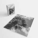Black and white palm tree in Spain - summer nature and travel photography.  Jigsaw Puzzle Gallery Image 2