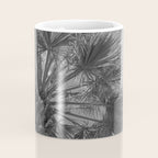 Black and white palm tree in Spain - summer nature and travel photography.  Coffee Mug Gallery Image 4