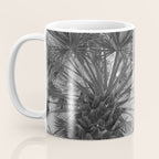Black and white palm tree in Spain - summer nature and travel photography.  Coffee Mug Gallery Image 3