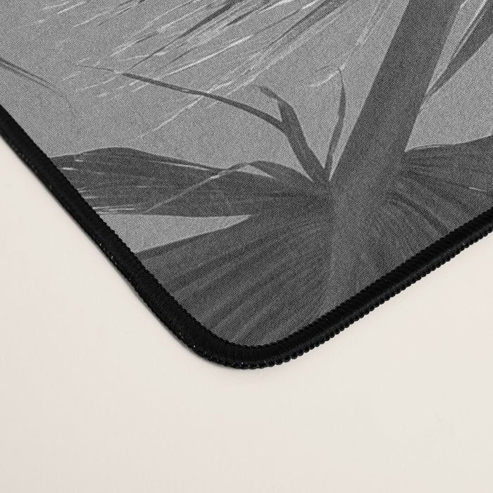 Black and white palm tree in Spain - summer nature and travel photography.  Desk Mat Gallery Image 4
