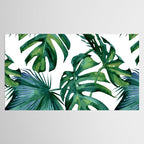 Classic Palm Leaves Tropical Jungle Green Tablecloth Gallery Image 2