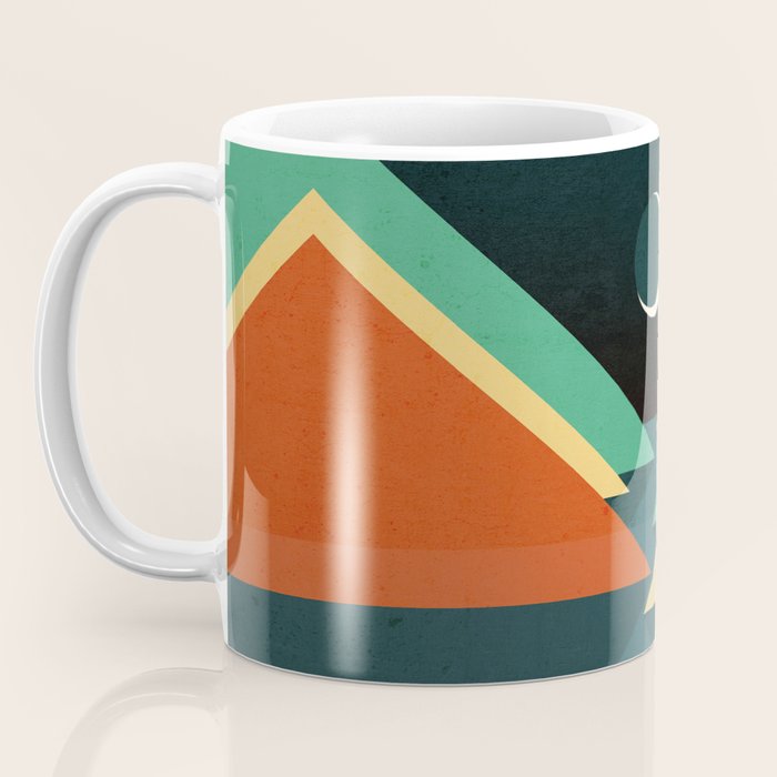 Quiet stream under crescent moon Coffee Mug Gallery Image 3
