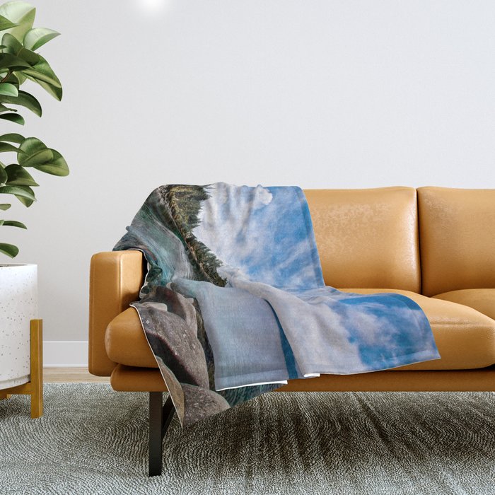Tranquility Lake Tahoe Throw Blanket Gallery Image 1