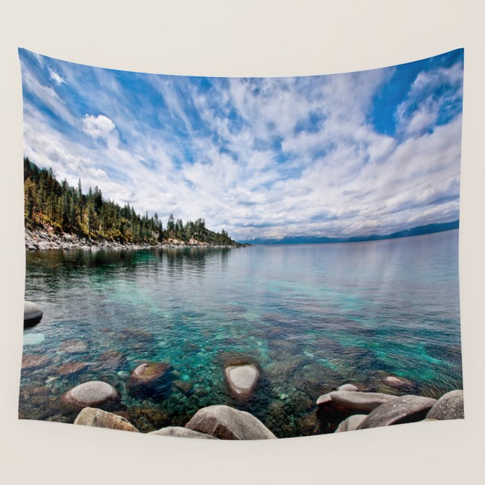 Tranquility Lake Tahoe Wall Tapestry Gallery Image 4