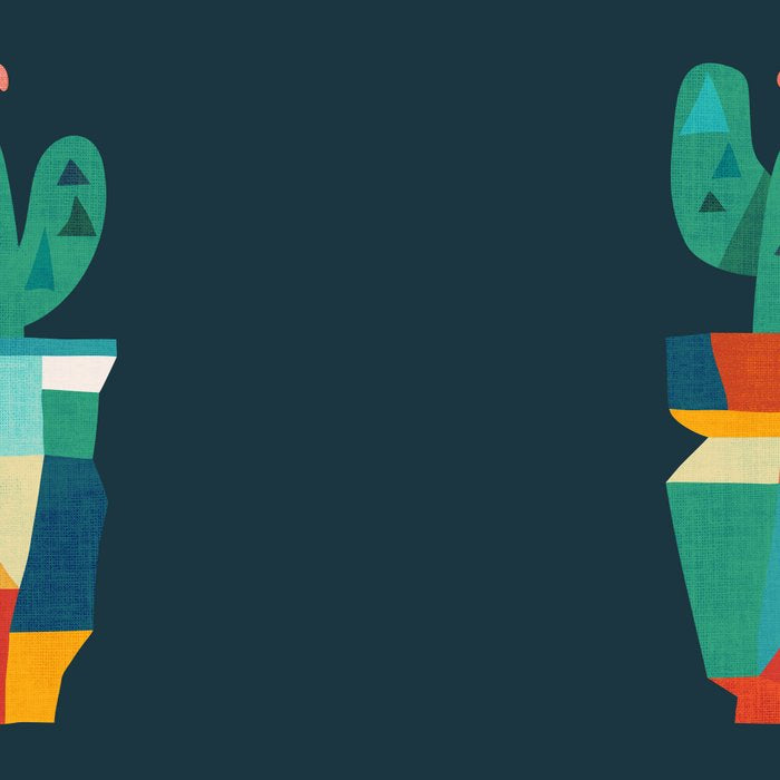 Blooming cactus in cracked pot Coffee Mug Gallery Image 2