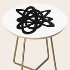 Ink Confusion White Background Side Table Gallery Image 2