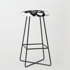 Ink Confusion White Background Stool Gallery Image 1