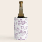 Toile de Jouy Vintage French Romantic Pastoral Lilac & White Wine Chiller Gallery Image 3