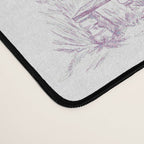Toile de Jouy Vintage French Romantic Pastoral Lilac & White Desk Mat Gallery Image 4