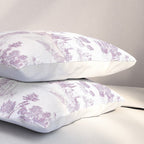 Toile de Jouy Vintage French Romantic Pastoral Lilac & White Pillow Sham Gallery Image 3