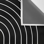 Minimal Arch III Black and White Modern Geometric Lines Wall Tapestry Gallery Image 3