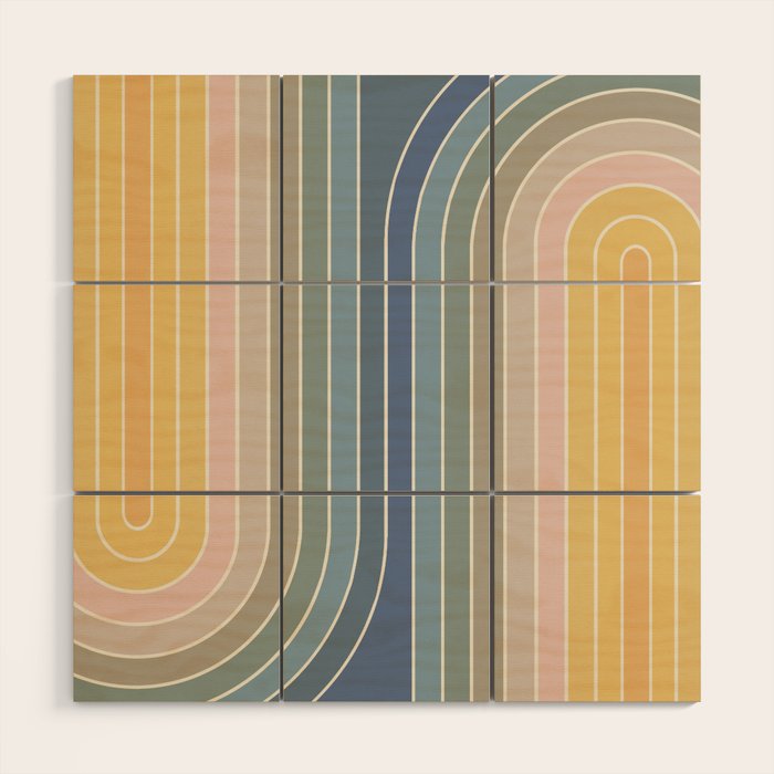 Gradient Curvature IV Wood Wall Art Gallery Image 1