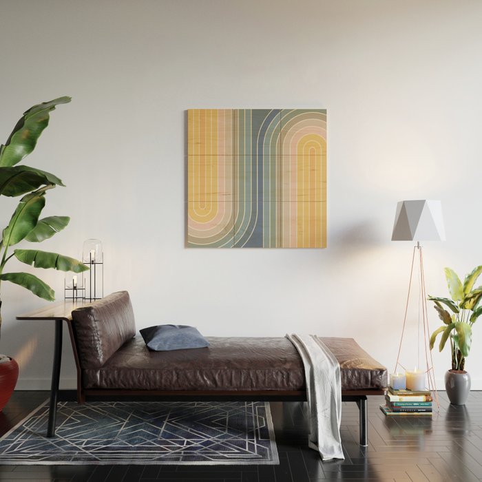 Gradient Curvature IV Wood Wall Art Gallery Image 2