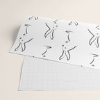 Zen Snow Bunny Wrapping Paper Gallery Image 2