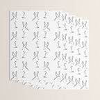 Zen Snow Bunny Wrapping Paper Gallery Image 3