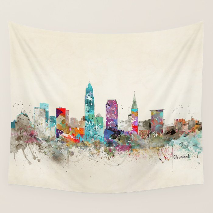 cleveland ohio Wall Tapestry Gallery Image 4