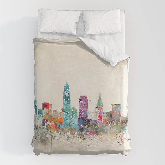 cleveland ohio Duvet Cover Gallery Image 1