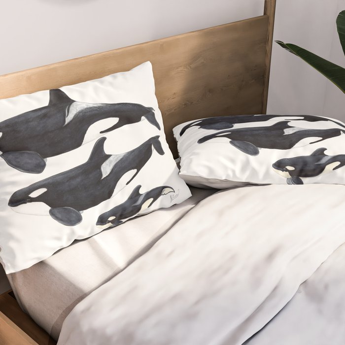 Orca (Orcinus orca) Pillow Sham Gallery Image 2