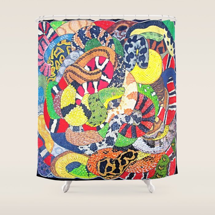 Snakes Shower Curtain Gallery Image 1