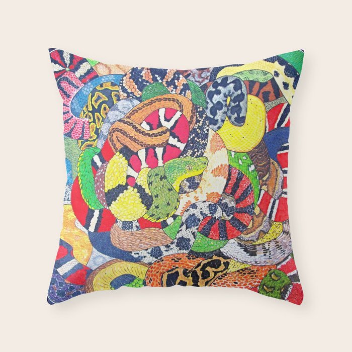 Snakes Throw Pillow Gallery Image 6