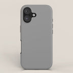 Minimalist Grey iPhone Case Gallery Image 1