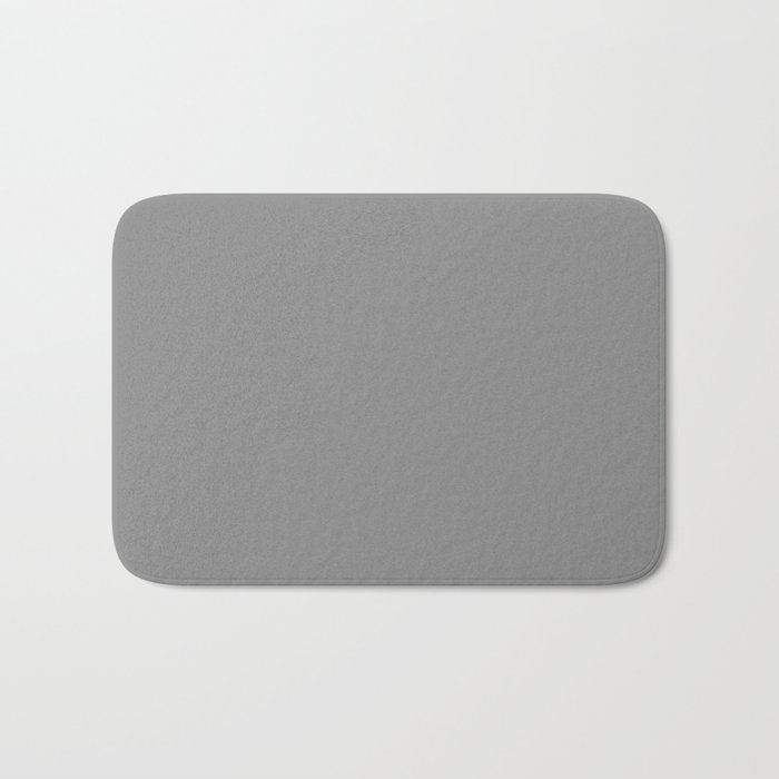 Minimalist Grey Bath Mat Gallery Image 1