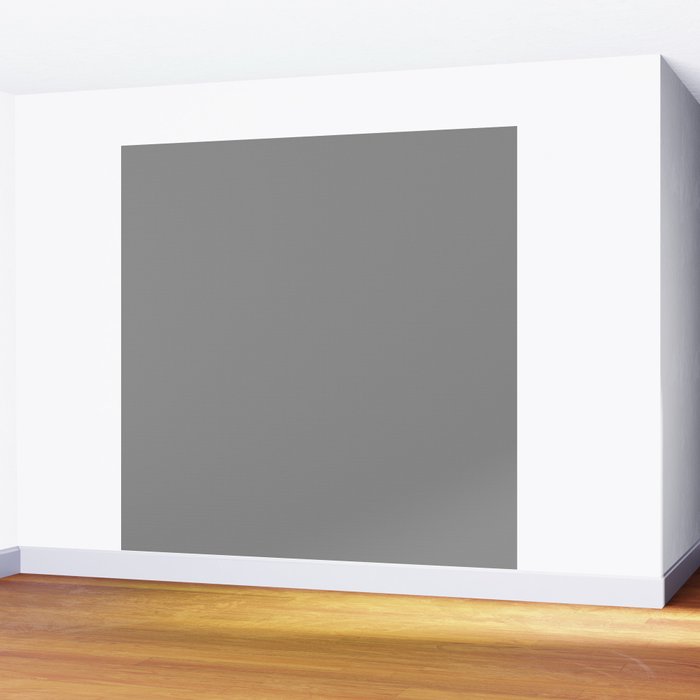 Minimalist Grey Wall Mural Gallery Image 2