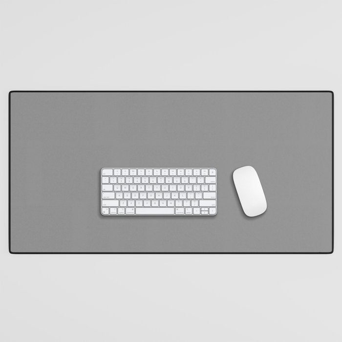 Minimalist Grey Desk Mat Gallery Image 1