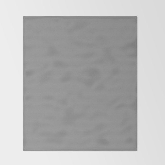 Minimalist Grey Throw Blanket Gallery Image 2