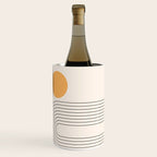 Mid Century Modern Geometric 70 (Rainbow and Sun Abstraction) Wine Chiller Gallery Image 3