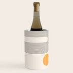 Mid Century Modern Geometric 70 (Rainbow and Sun Abstraction) Wine Chiller Gallery Image 2