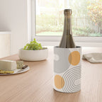Mid Century Modern Geometric 70 (Rainbow and Sun Abstraction) Wine Chiller Gallery Image 4