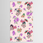 Pastel purple oriental pattern Tablecloth Gallery Image 2