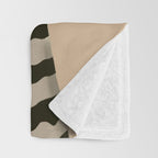 Woman with Birds and Zebra Pattern Dress Throw Blanket Gallery Image 3