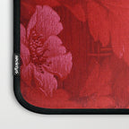 Antique Red Flower Pattern Laptop Sleeve Gallery Image 3