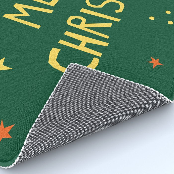 Merry Christmas hand lettering Rug Gallery Image 4