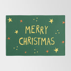 Merry Christmas hand lettering Rug Gallery Image 2