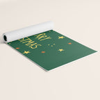 Merry Christmas hand lettering Yoga Mat Gallery Image 2