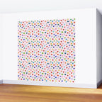 Confetti Hearts on Pink Wall Mural Gallery Image 2