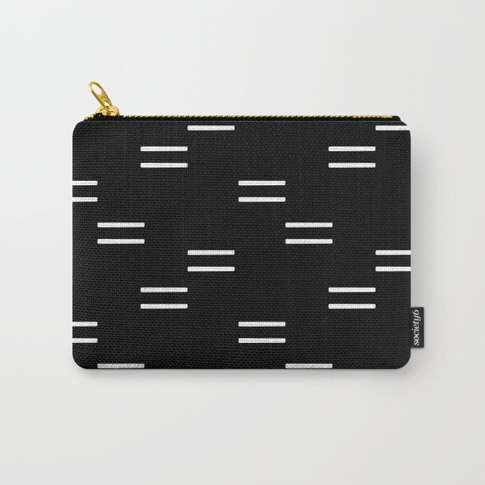 double dash on black Carry All Pouch Gallery Image 1