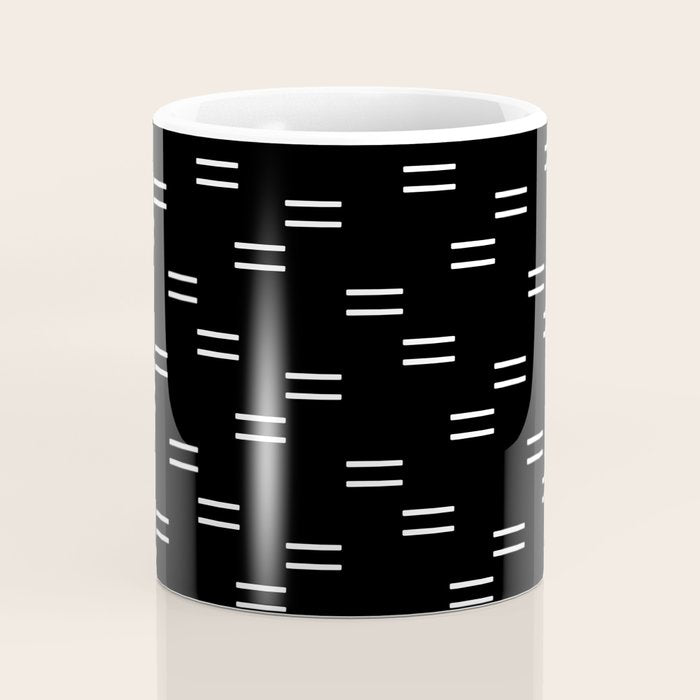double dash on black Coffee Mug Gallery Image 4