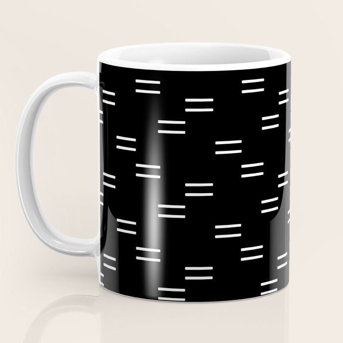 double dash on black Coffee Mug Gallery Image 3