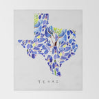 Texas State Bluebonnets Throw Blanket Gallery Image 2