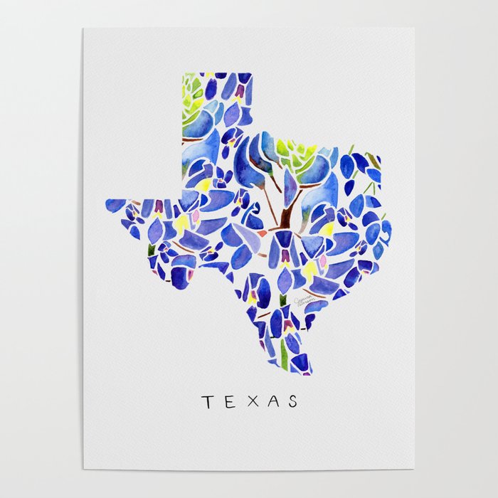 Texas State Bluebonnets Poster Gallery Image 4