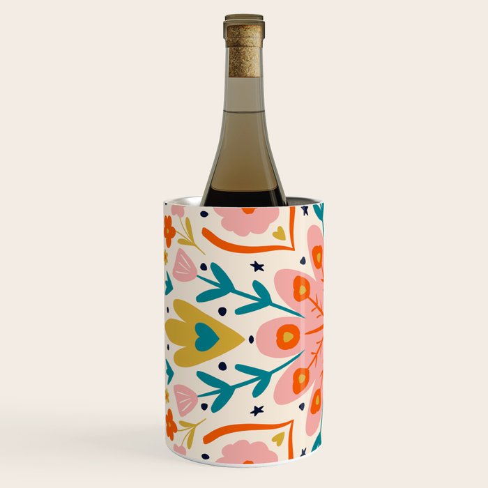 Butterfly Floral Mandala Wine Chiller Gallery Image 2