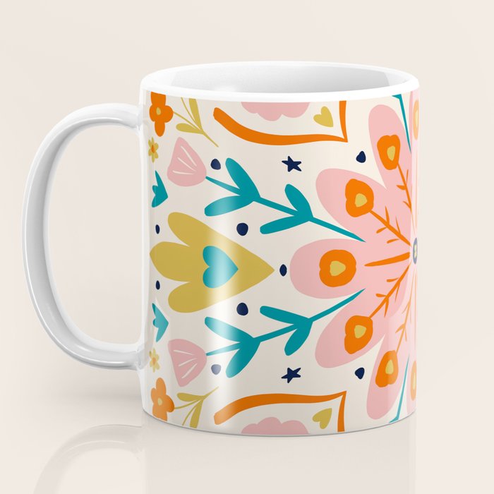 Butterfly Floral Mandala Coffee Mug Gallery Image 3