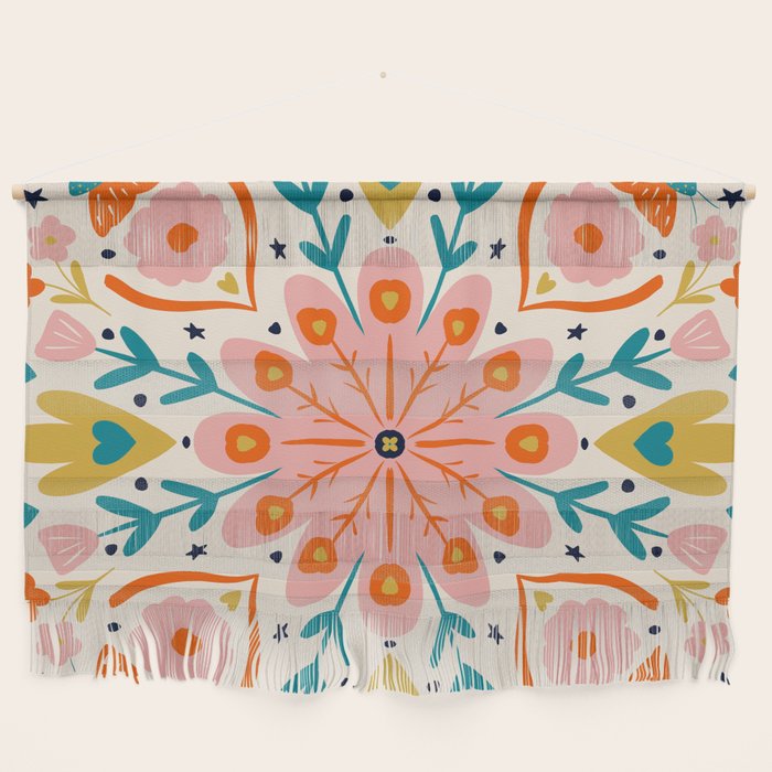 Butterfly Floral Mandala Wall Hanging Gallery Image 1