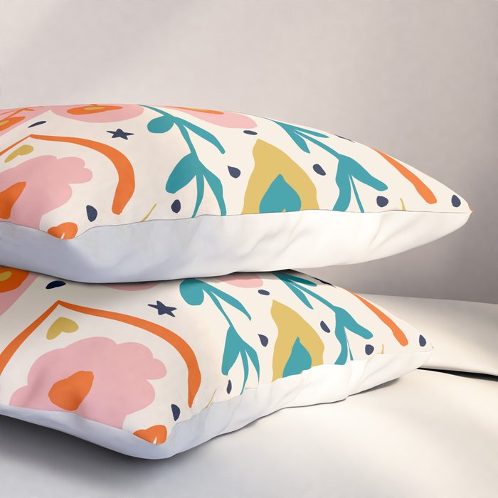 Butterfly Floral Mandala Pillow Sham Gallery Image 3
