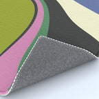  abstract fluid retro swirl 2 Rug Gallery Image 4
